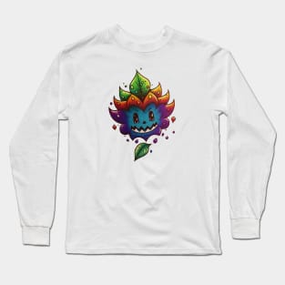 Cartoon rainbow leaf Long Sleeve T-Shirt